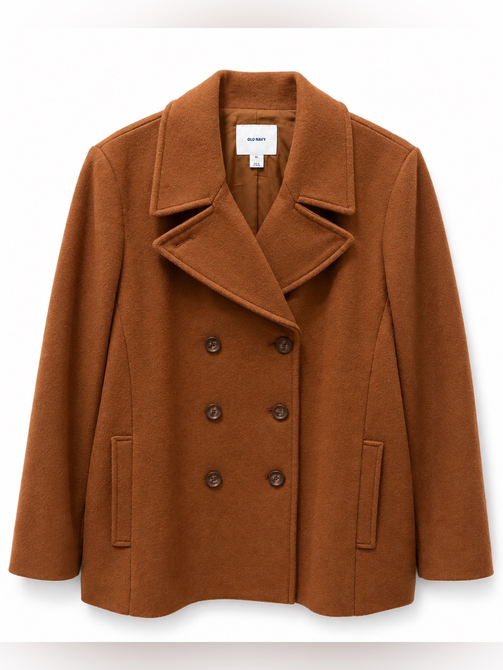 Old Navy Camel Brown Double Breasted Peacoat Jacket XXL